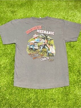 Redneck Sportsman Mechanic Graphic T-Shirt “We’ll Take A Crack At It” XL